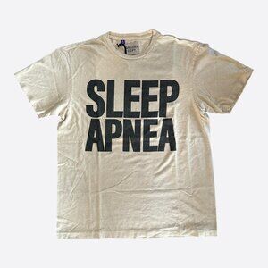 Gallery Dept Antique White & Black Sleep Apnea Logo T-Shirt
